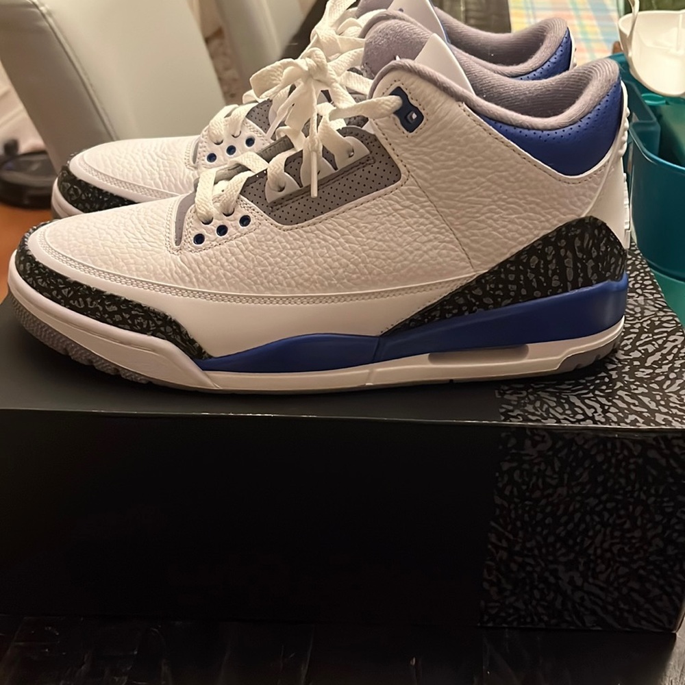 Air jordan retro 3 racer blue sz.10.5 worn once
